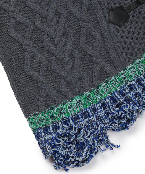 Patchwork Toggle Sweater